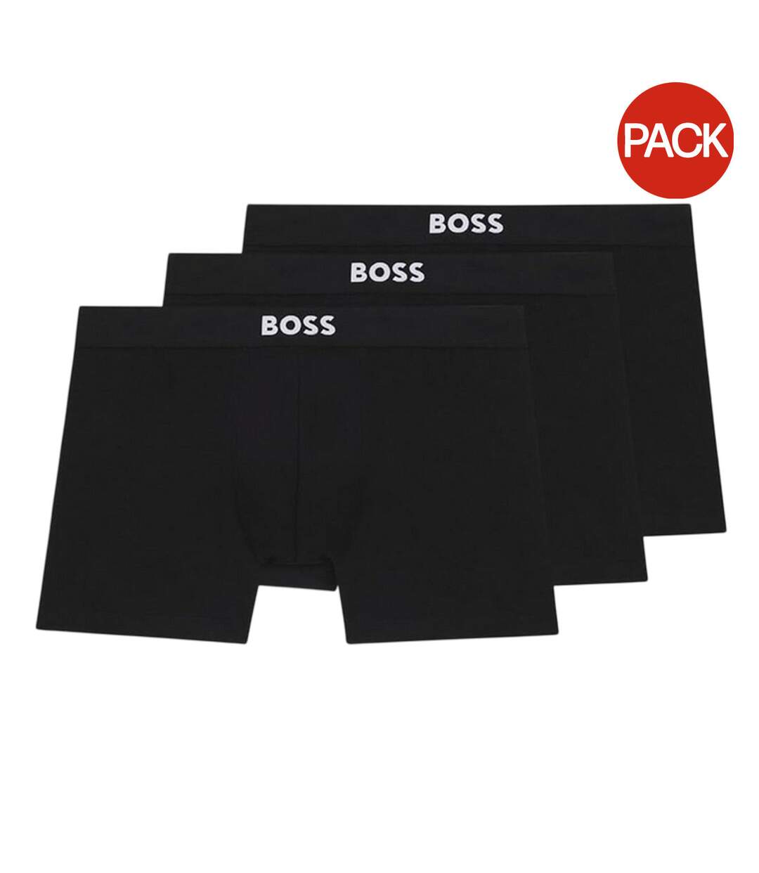 Lot De 3  Boxers Homme Noir Boss-2
