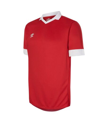 Mens Tempest Jersey Vermillion White Umbro