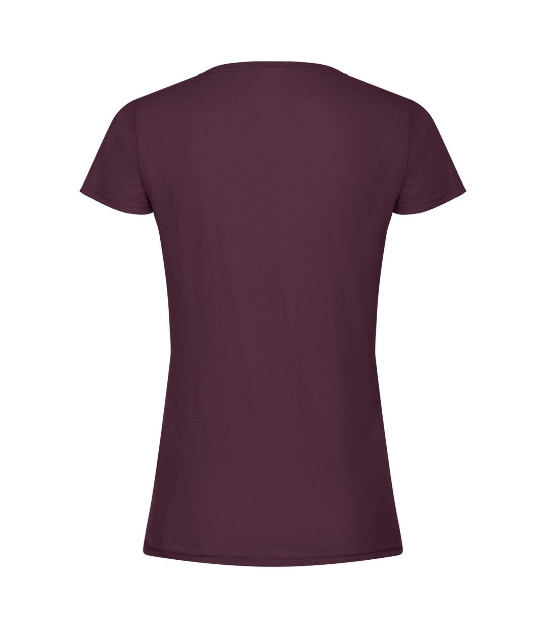 T-shirt femme bordeaux Fruit of the Loom