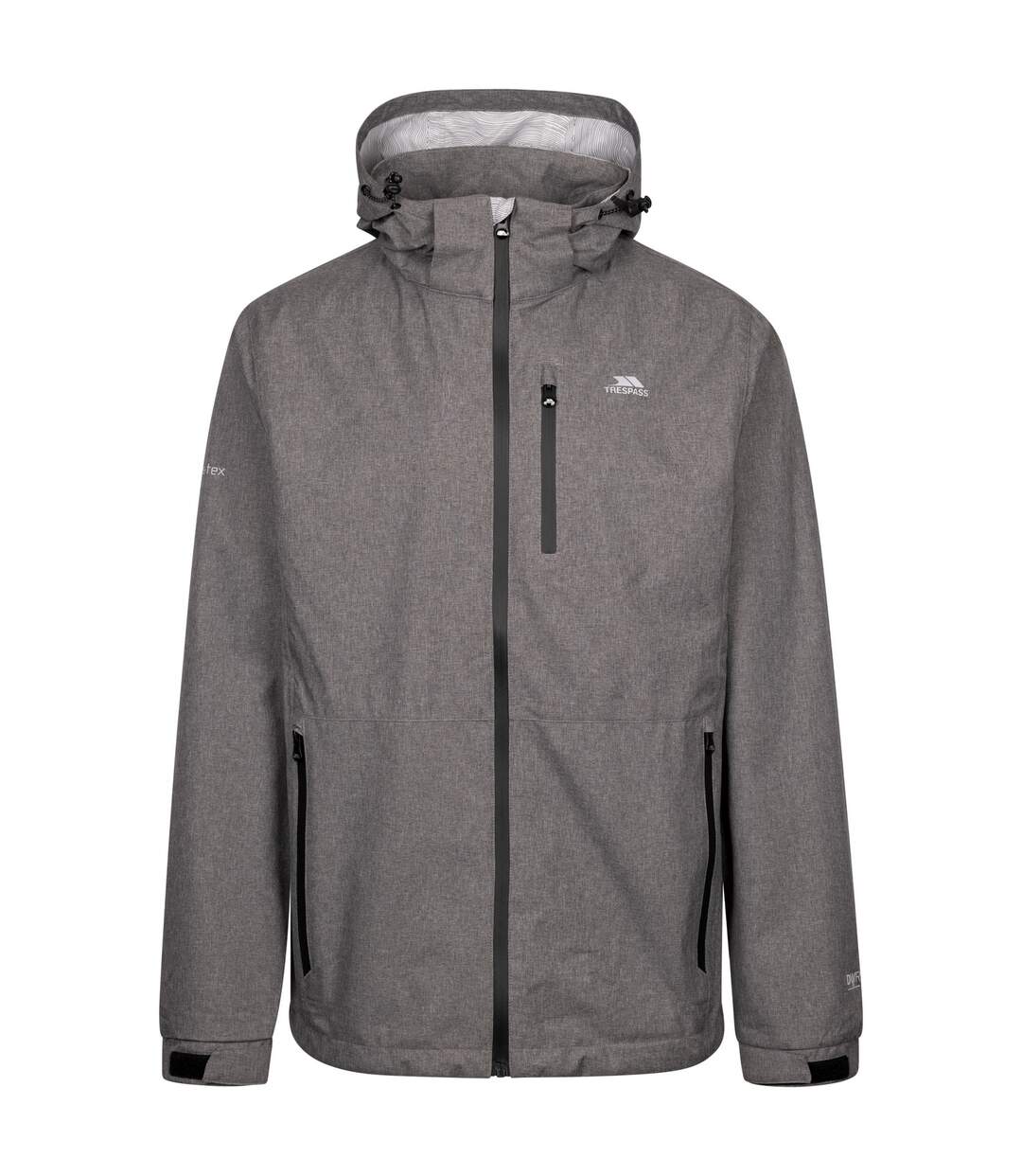 Mens farlesthorpe outdoor jacket grey marl Trespass-1