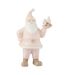 Père Noël Déco en Résine Pâtisserie 24cm Rose-1