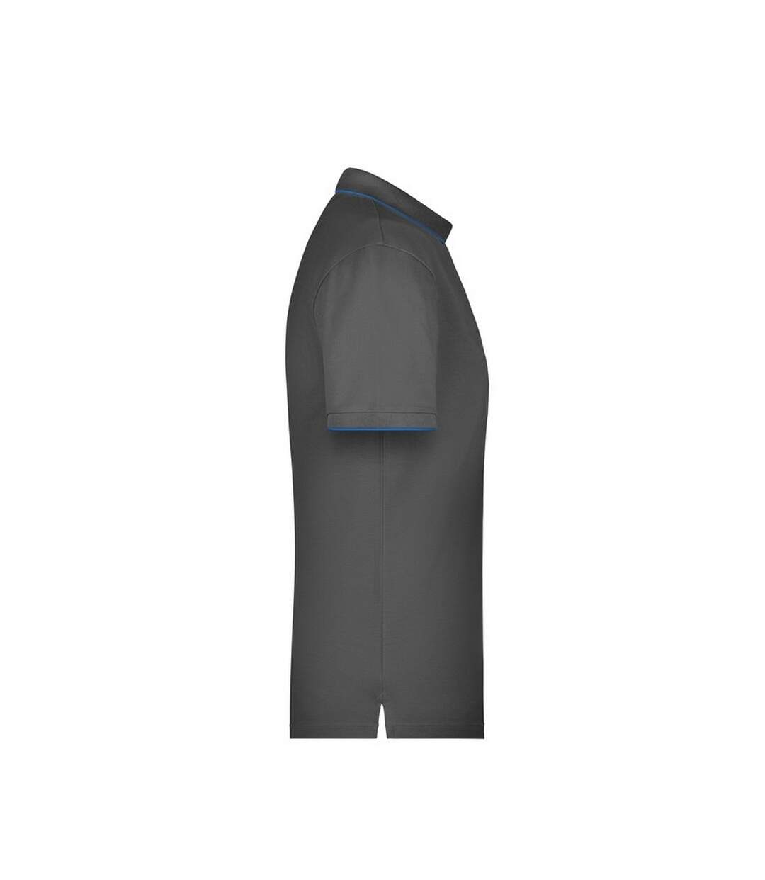 Polo Motif/style Rayures Contrastées Homme Graphite Turquoise Pâle James And Nicholson-3