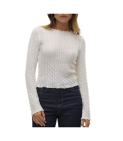 Top ecru femme vero moda shelby - m