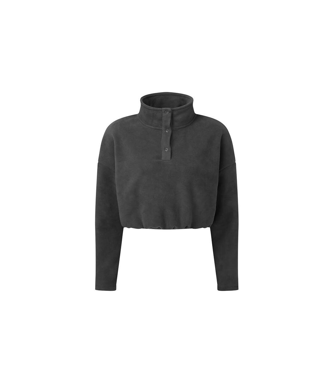 Haut Polaire Court Femme Gris Foncé TriDri-1