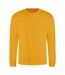 Just hoods  unisex crew neck plain sweatshirt 280 gsm mustard yellow Awdis