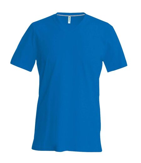 T-shirt manches courtes col V - K357 - bleu roi - homme