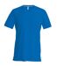 T-shirt manches courtes col V - K357 - bleu roi - homme