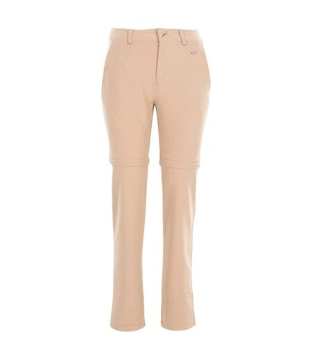 Womens/ladies Eadie Convertible Regular Walking Trousers Wheat Trespass