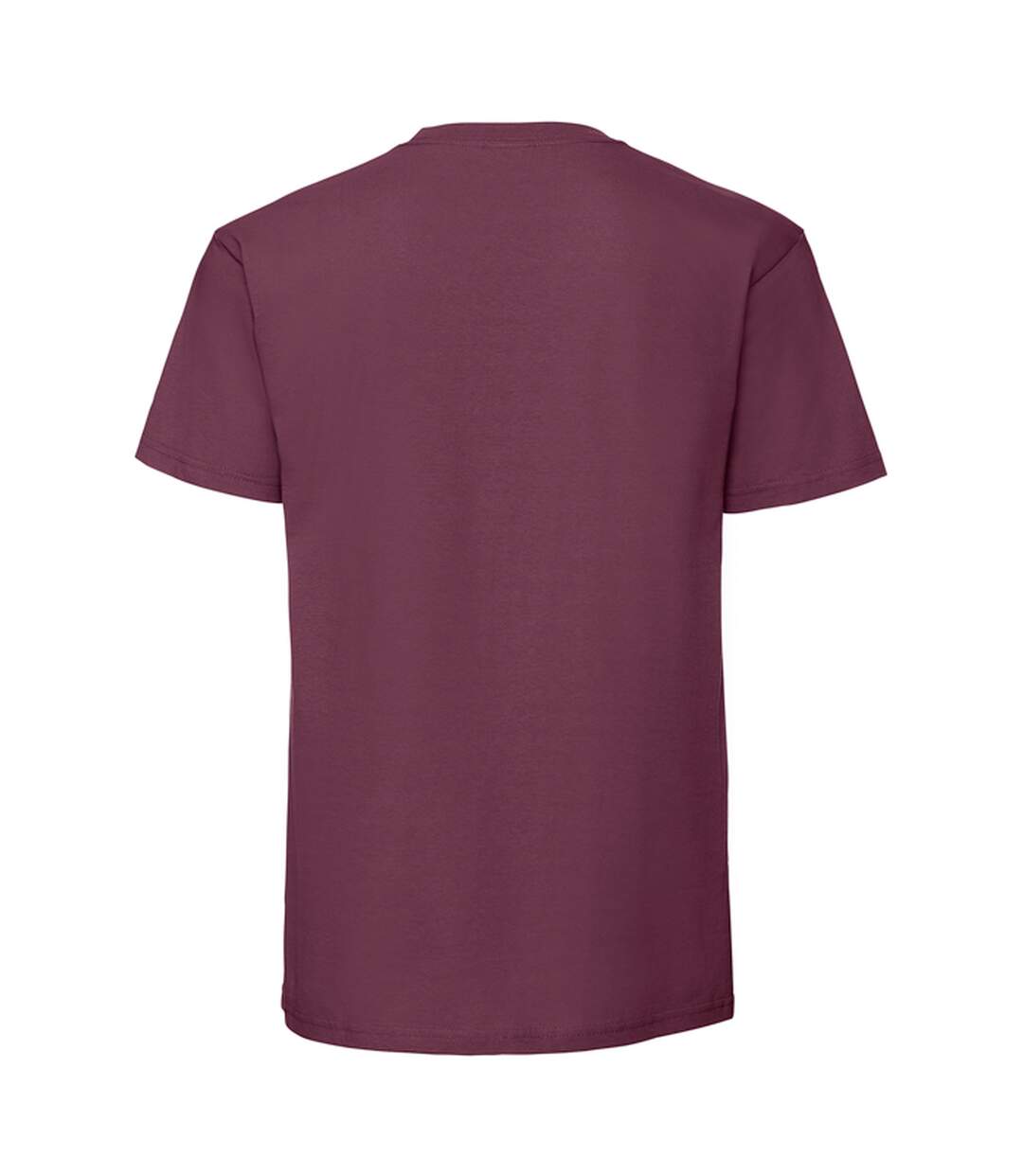 T-shirt iconic premium homme bordeaux Fruit of the Loom