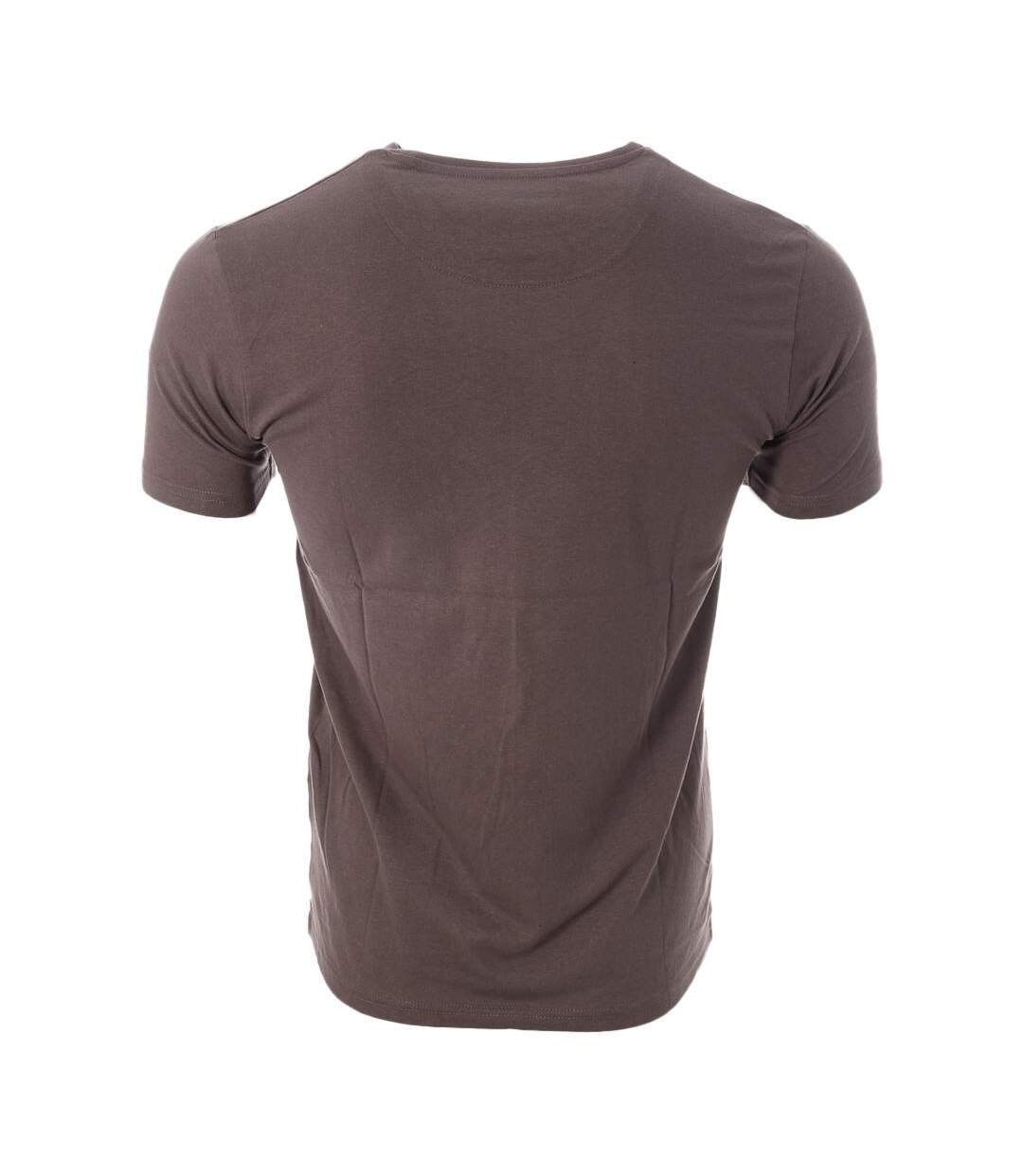 T-shirt marron homme best mountain 2005 - l-2
