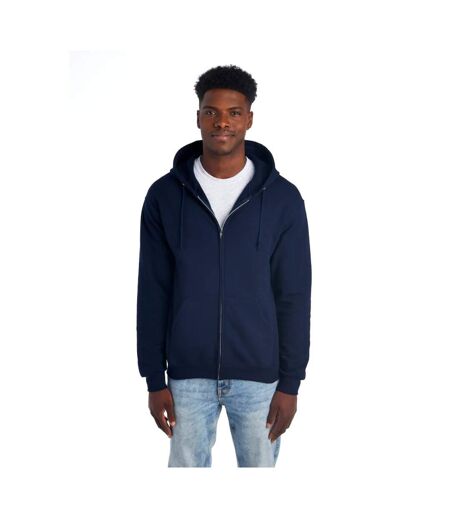 Unisex Adult Nublend Full Zip Hoodie Navy Blue Jerzees