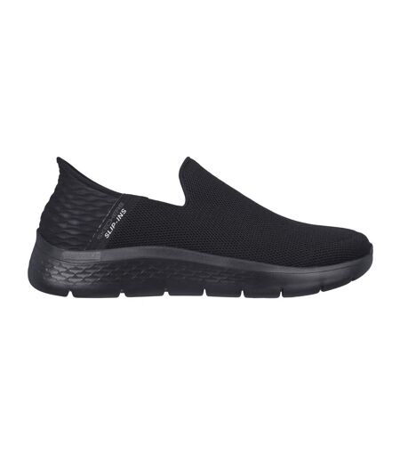 Mens go walk flex slip-in trainers black Skechers