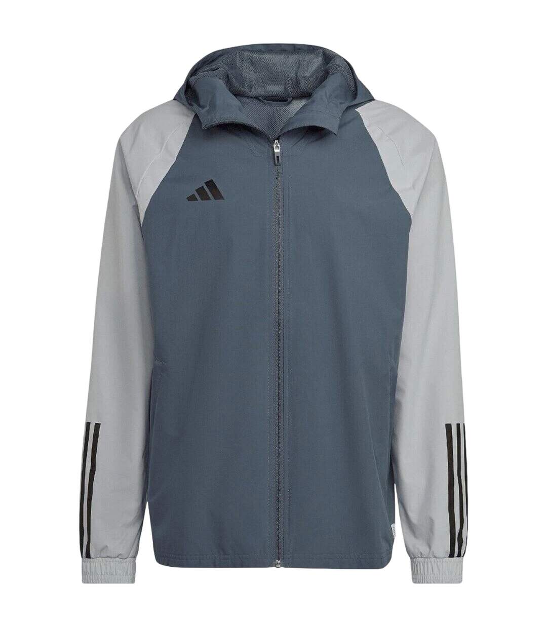 Mens Tiro 23 Competition All Weather Jacket Tiny Elm Grey Grey Adidas-2