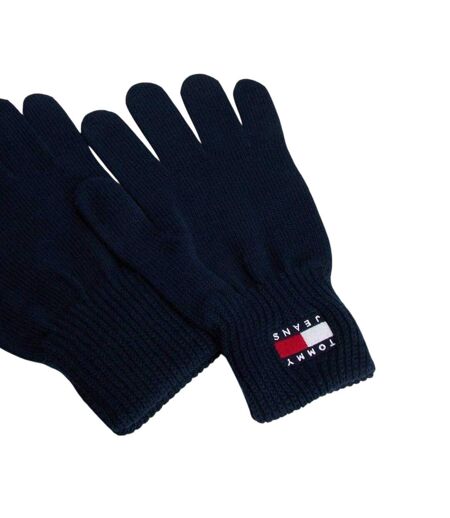 Gants Motif/style Logo Bleu Marine Nuit Tommy Jeans