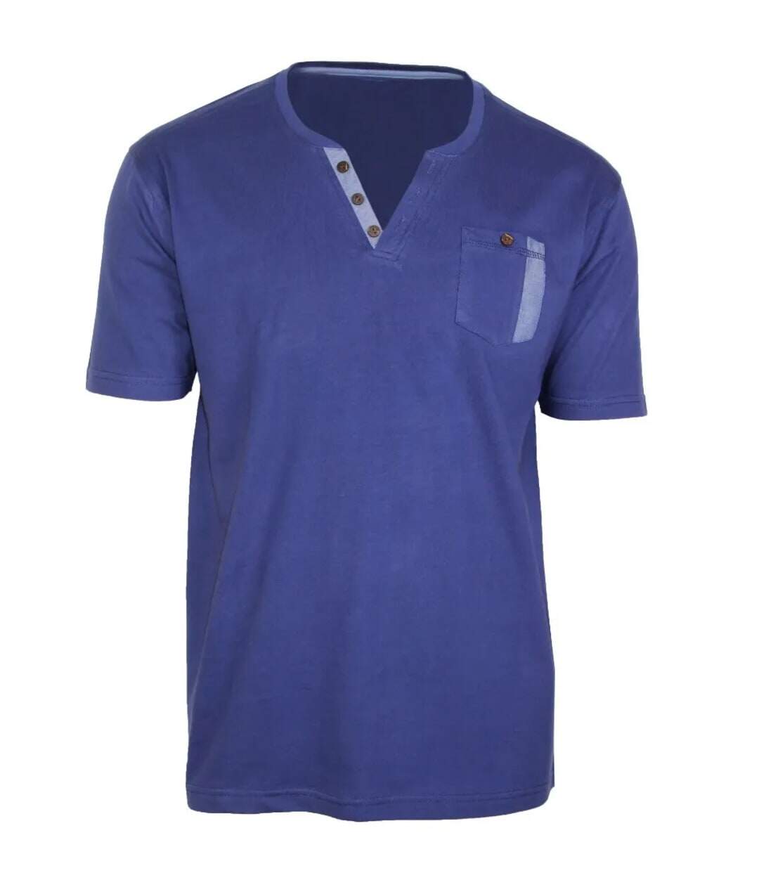 Tee-shirt Col Boutonné Sierra2 Challenger avec Finitions Chambray-3
