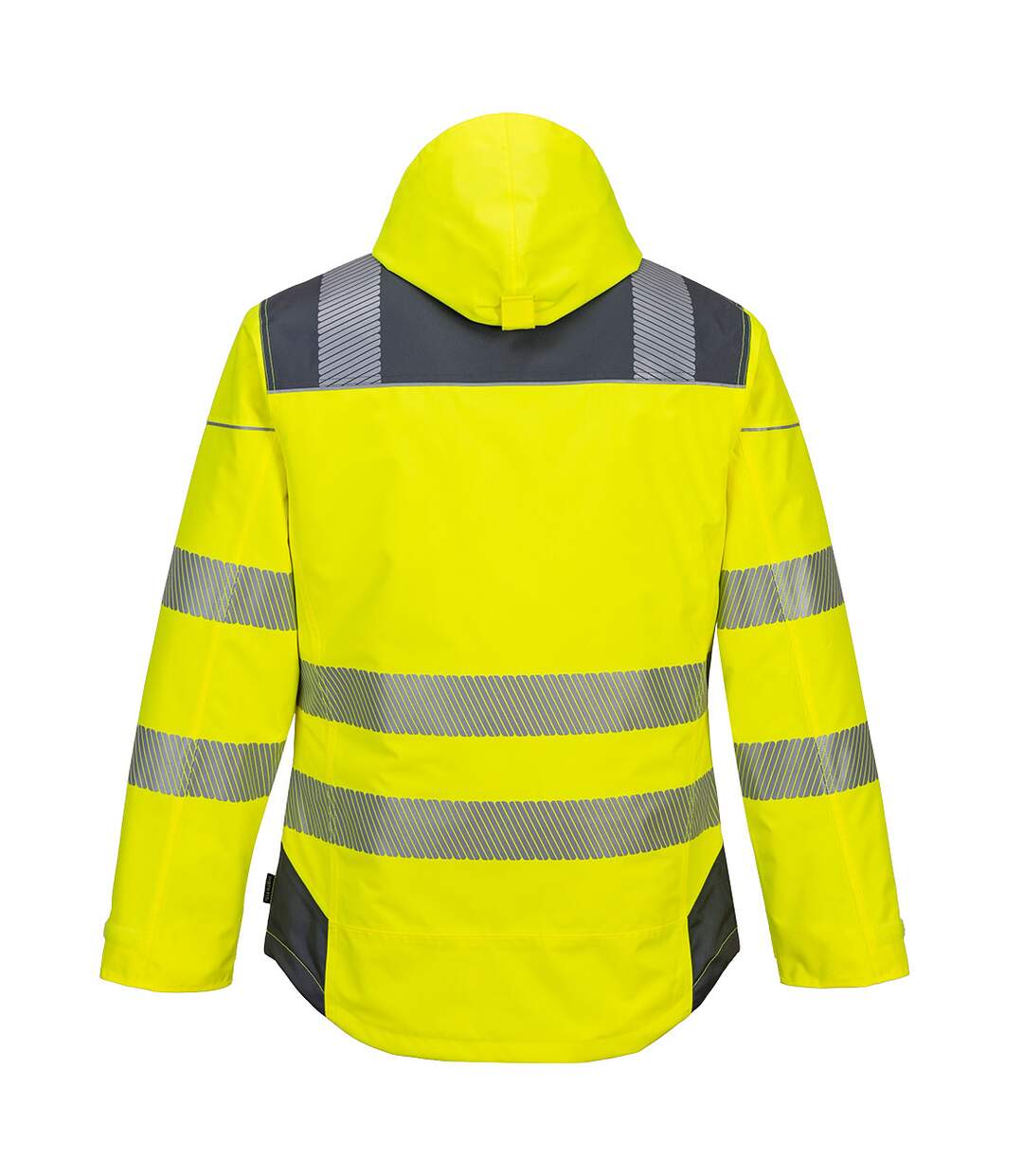 Mens pw3 hi-vis winter jacket yellow/grey Portwest-2