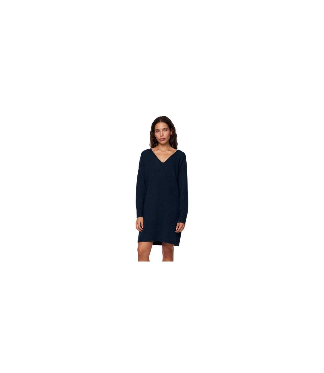Womens/ladies Knitted Turtle Neck Sweater Dress Reflecting Pond Pieces-1