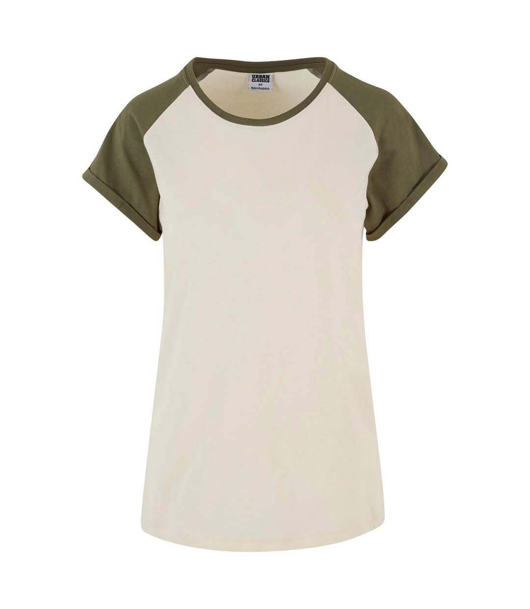 T-shirt Femme Sable Blanc Olive Urban Classics-1