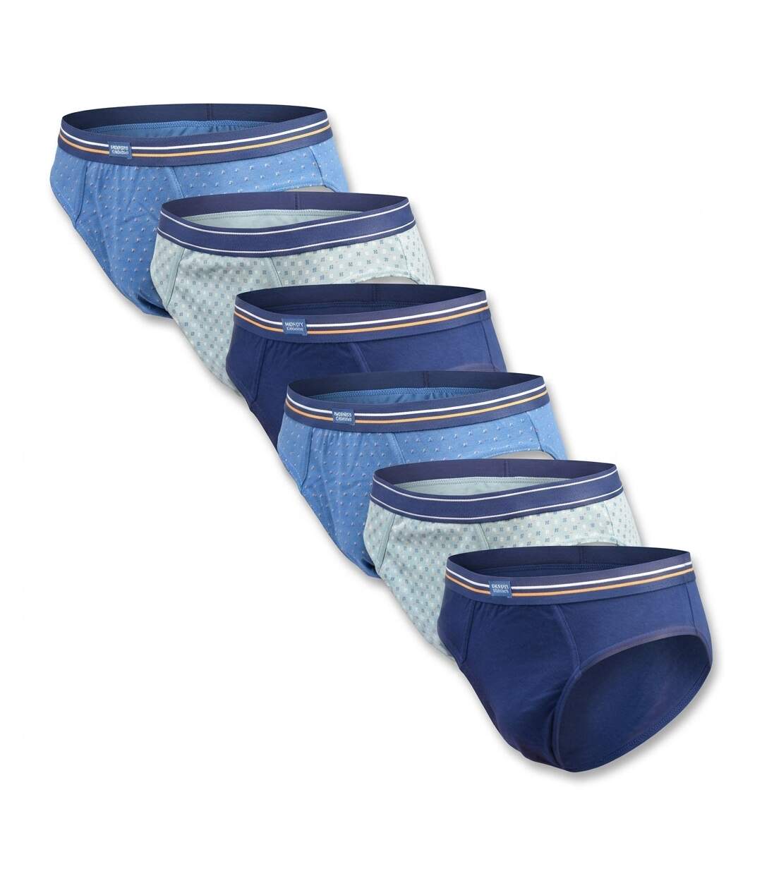 OZABI Pack Slips Homme 100% Coton – Lot de 6-1