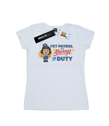 Disney Femme/Les femmes Toy Story 4 Giggle McDimples Pet Patrol - T-shirt en coton (Blanc) - UTBI44438