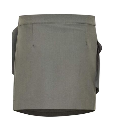 Womens/ladies Wrap High Waist Cargo Skirt Shark Grey Jack Wills