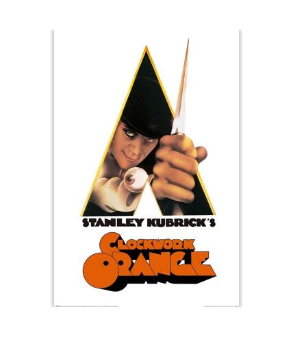 Clockwork Orange - Poster STANLEY KUBRICK (Blanc / Orange / Noir) (91,5 cm x 61 cm) - UTPM7440