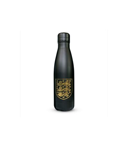 England FA Stainless Steel Thermal Water Bottle (Black/Gold) (One Size) - UTSG22428