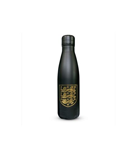 England FA Stainless Steel Thermal Water Bottle (Black/Gold) (One Size) - UTSG22428