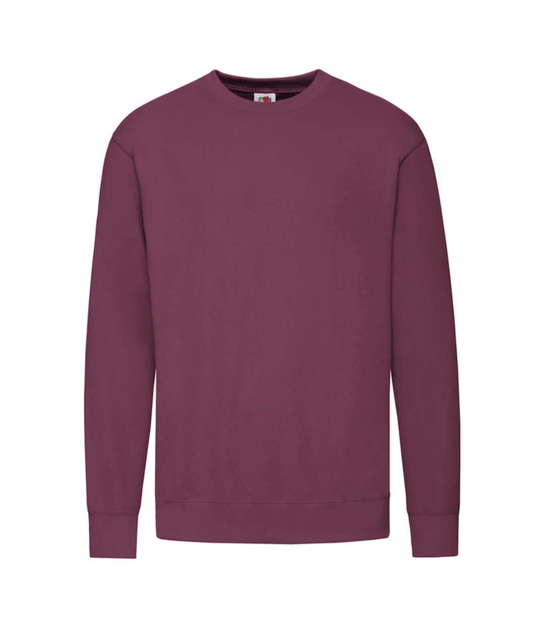Sweat Manches Cousues Adulte Bordeaux Chiné Fruit Of The Loom-1