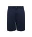 D555 Short À Taille Élastiquée En Coton Grande Taille Spencer Homme Bleu Marine Duke-1