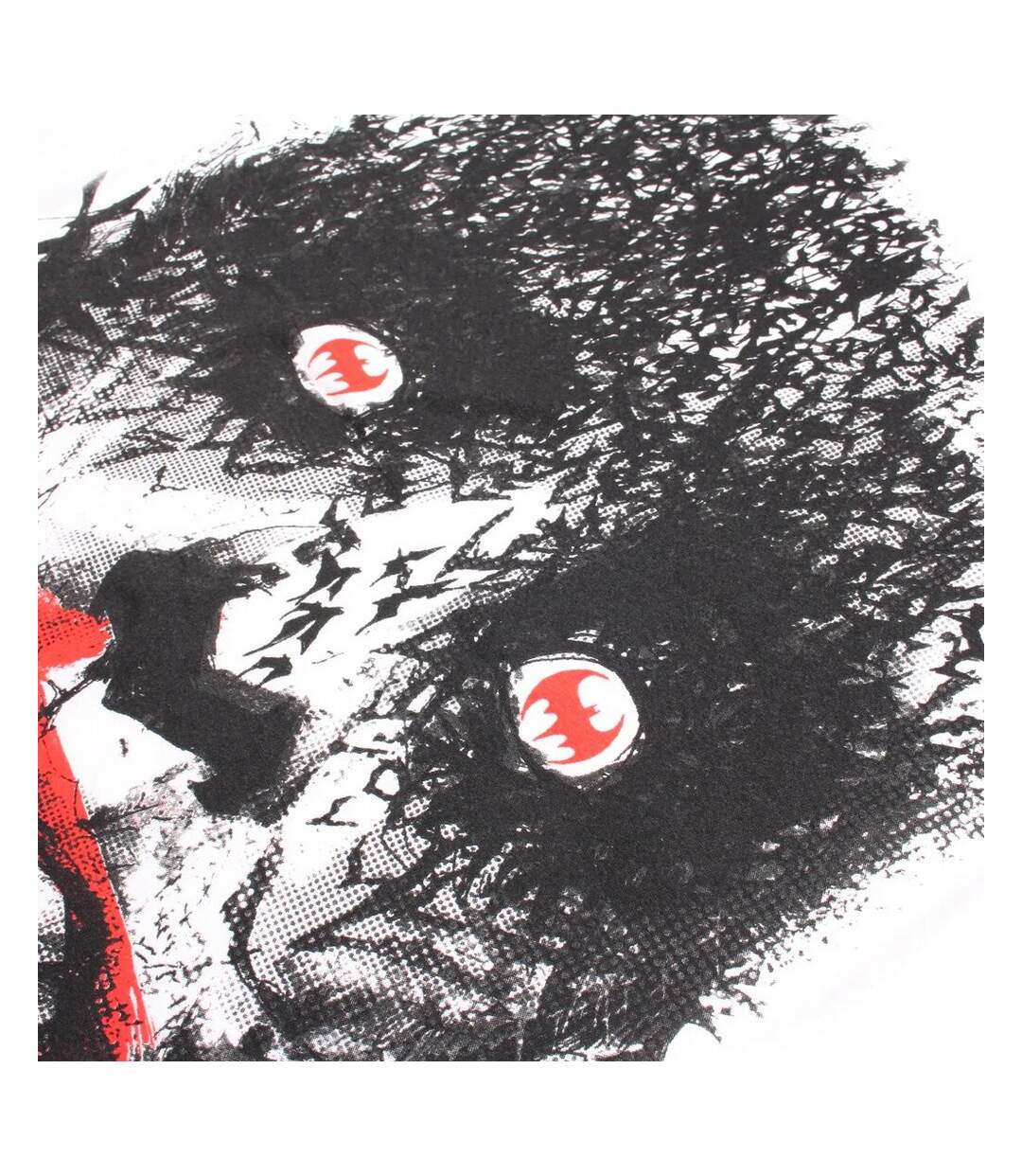 Batman - T-shirt - Homme (Blanc / Noir / Rouge) - UTTV1602