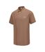 Mens Contrast Tipped Polo Shirt Dark Beige Slazenger-3