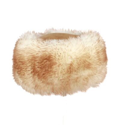 Eastern Counties Leather Womens/Ladies Kate Cossack Style Sheepskin Hat (Tan/Natural Tipped)