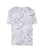 T-Shirt bleu/blanc homme teddy smith tareski-2