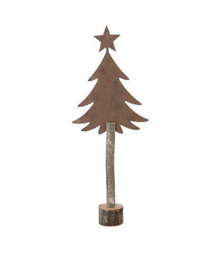 Sapin de Noël sur Tronc Étoile 60cm Marron