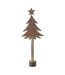 Sapin de Noël sur Tronc Étoile 60cm Marron-1