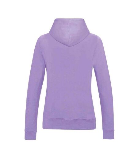 Womens/ladies Girlie College Hoodie Digital Lavender Awdis