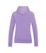 Womens/ladies Girlie College Hoodie Digital Lavender Awdis-2