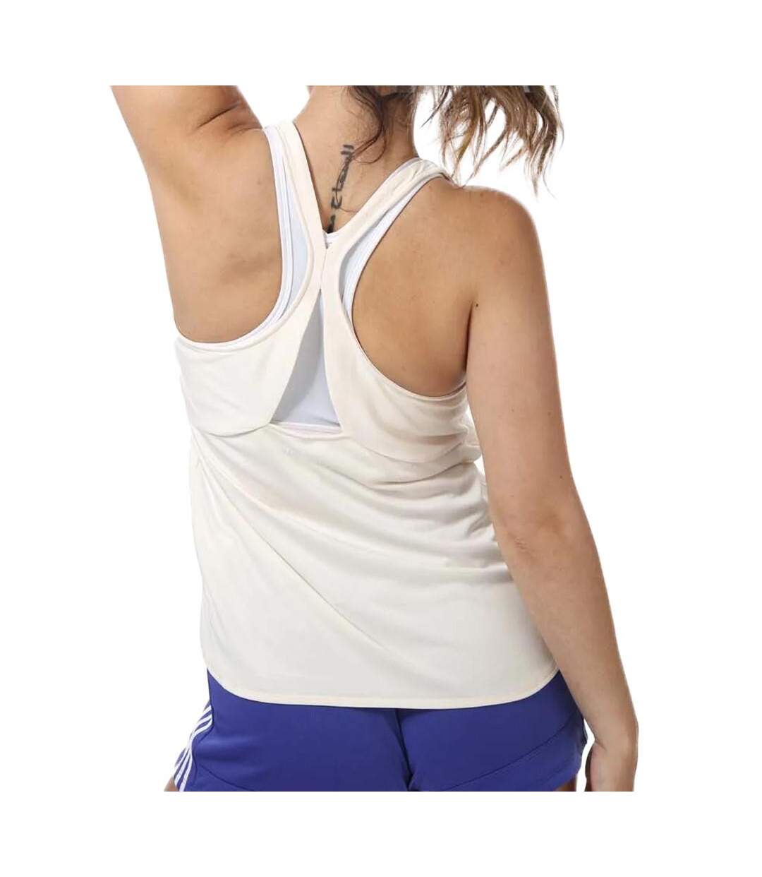 Débardeur Écru Femme Adidas Primeblue Tank - L