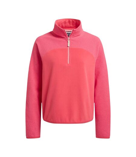 Haut Polaire À Col Montant Zippé Selina Femme Rose Corail Craghoppers