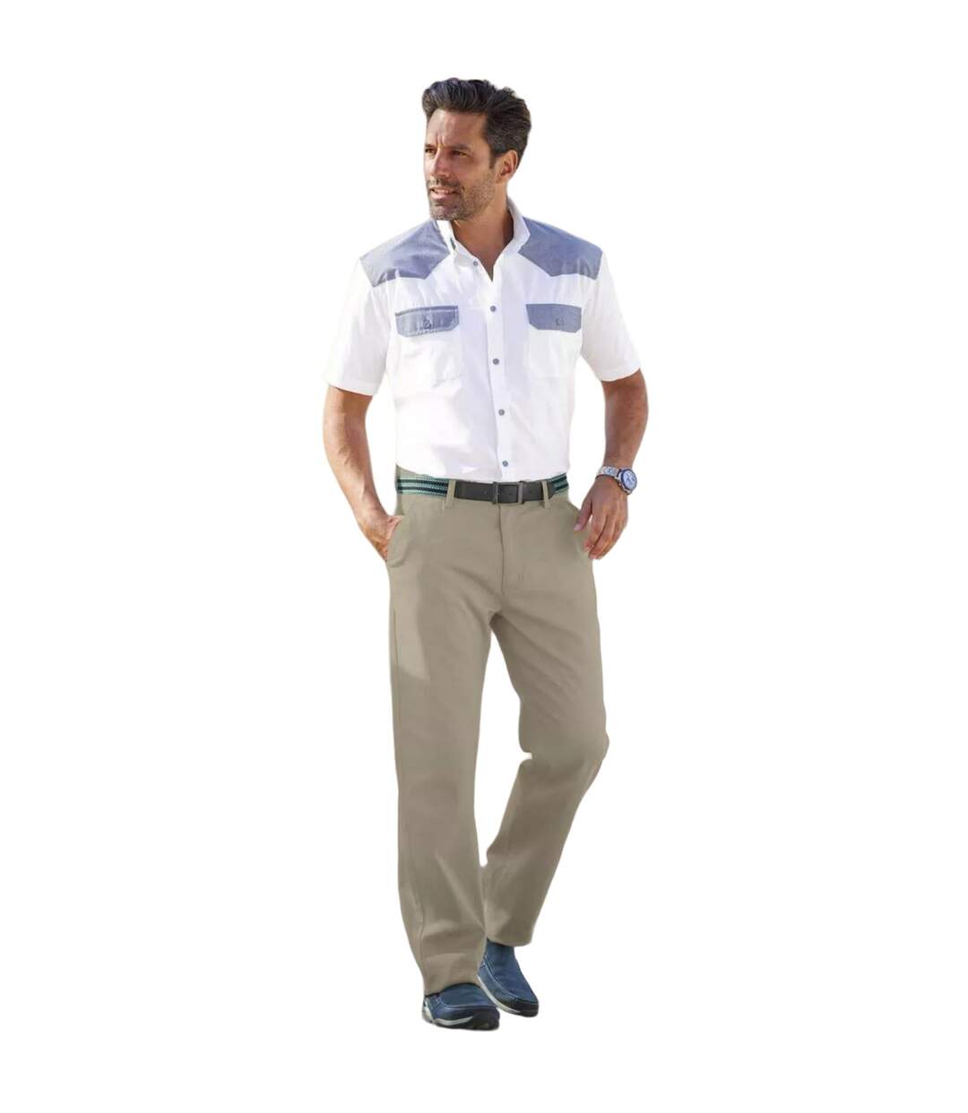 Chino homme beige Atlas For Men-3