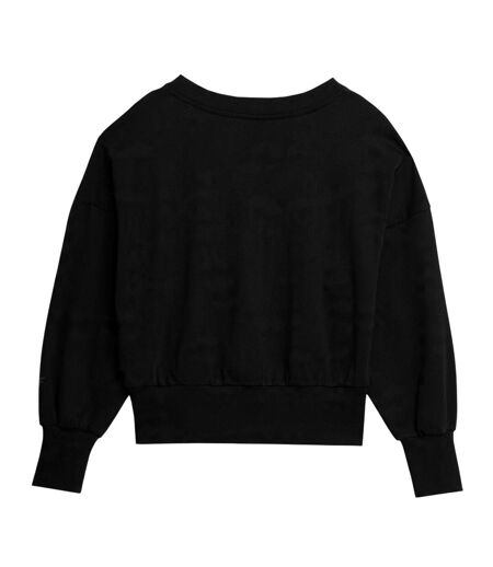 Sweat Motif/style Logo Femme Noir 4F