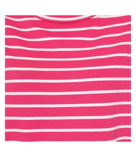 Sweat Motif/style Rayé Femme Rose Rouge À Lèvres Lazy Jacks