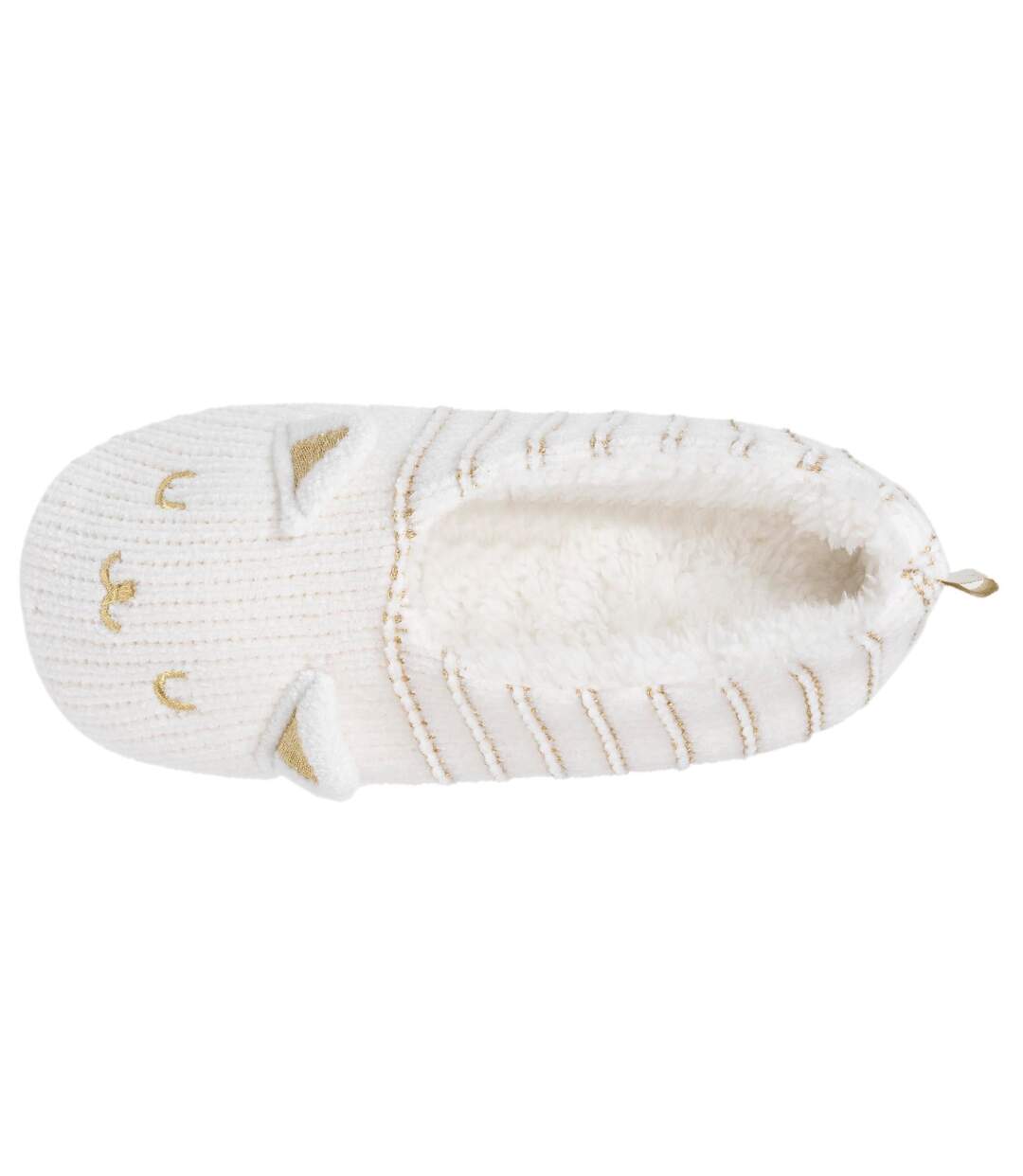 Isotoner Chaussettes d'intérieur femme maille chenille - fourrées, antidérapantes-2