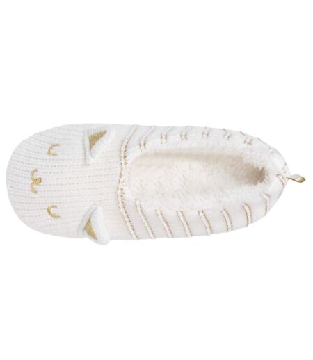 Isotoner Chaussettes d'intérieur femme maille chenille - fourrées, antidérapantes