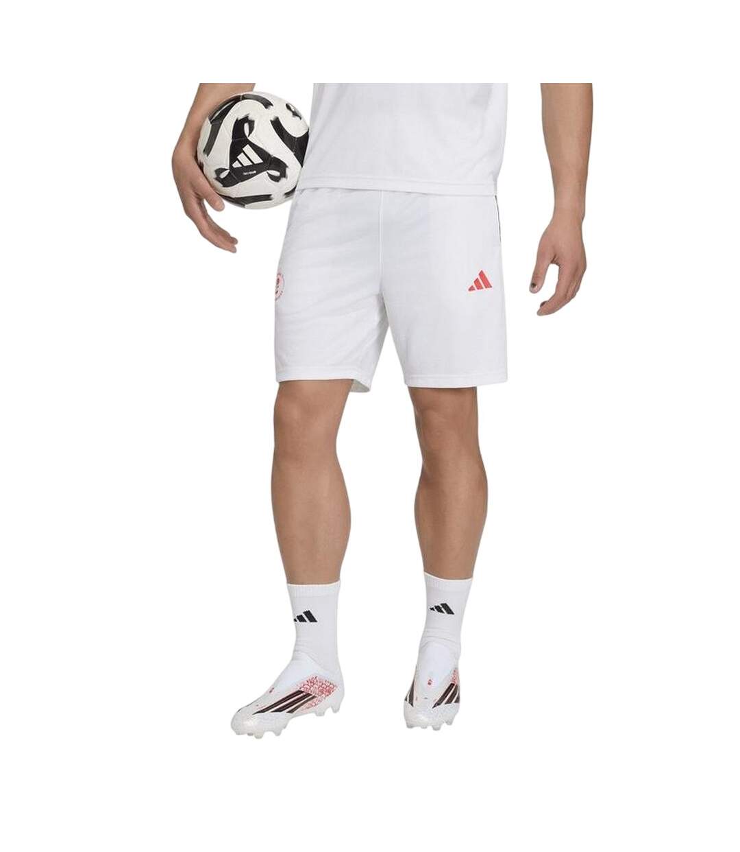Short Entraînement Motif/style 3 Rayures Lamine Yamal Homme Blanc Adidas-4