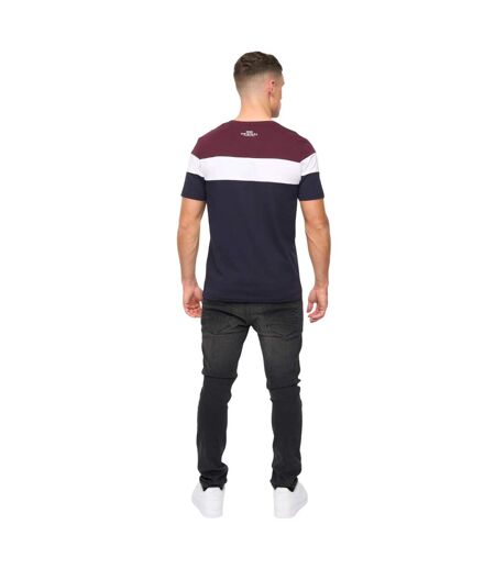 T-shirt Pattermay Homme Rhum Raisin Crosshatch