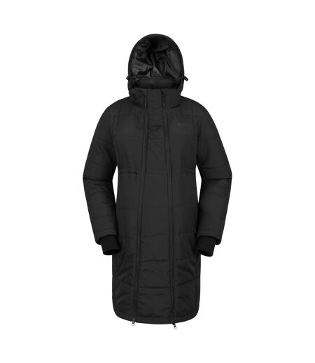 Mountain Warehouse Womens/Ladies Amethyst Long Maternity Padded Jacket (Black) - UTMW2154