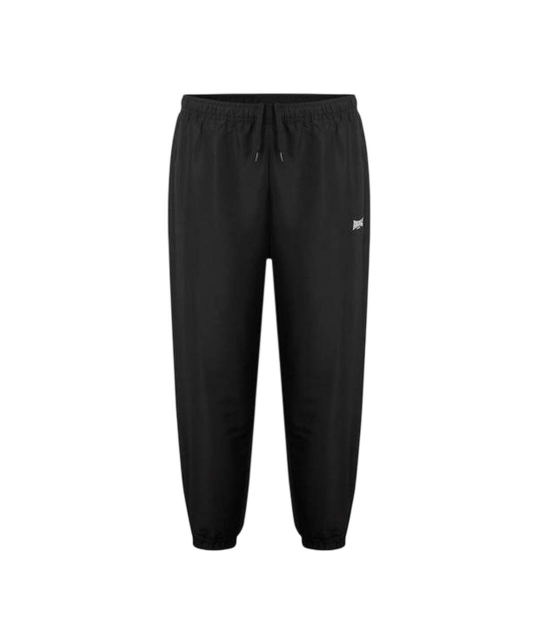 Mens Essential Woven Jogging Bottoms Black Lonsdale-1