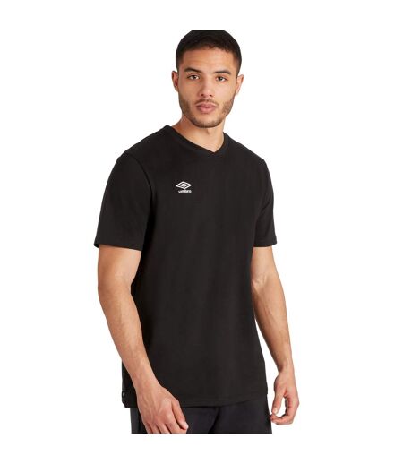 Umbro Mens Club Leisure T-Shirt (Black/White)